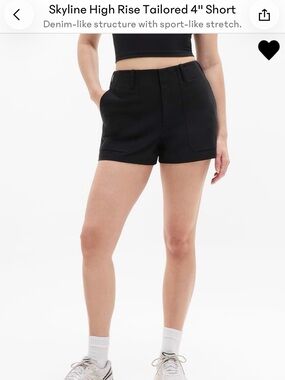 Athleta Skyline High Rise Tailored 4” Short